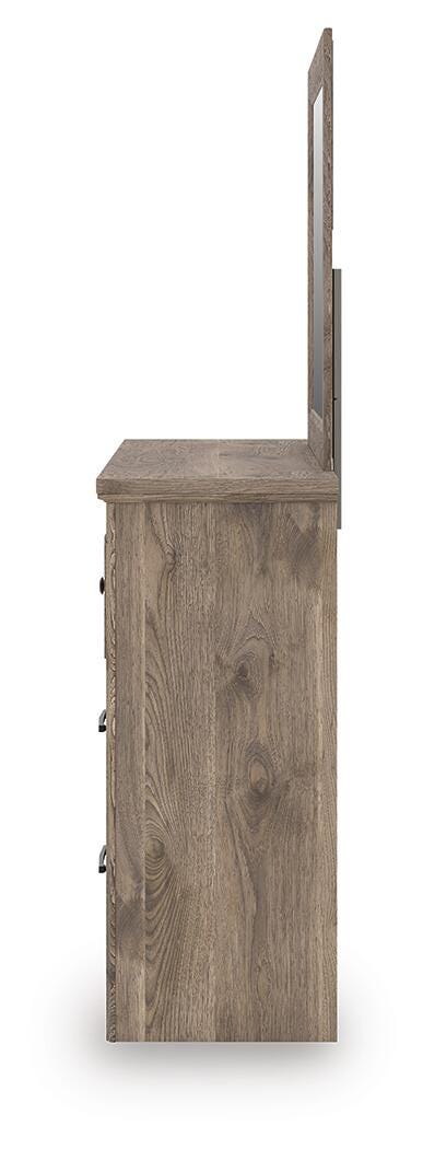 Rusticott Queen Panel Bed, Dresser and Mirror - PCB2260B3