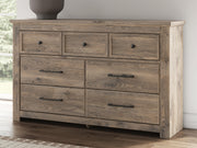 Rusticott Queen Poster Bed with Dresser in Brown - PKG023700