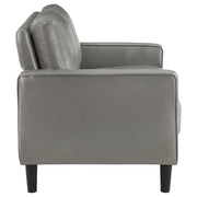 Ruth 2-piece Upholstered Track Arm Sofa Set Grey - 508365-S2