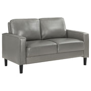 Ruth 2-piece Upholstered Track Arm Sofa Set Grey - 508365-S2
