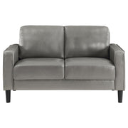 Ruth 2-piece Upholstered Track Arm Sofa Set Grey - 508365-S2