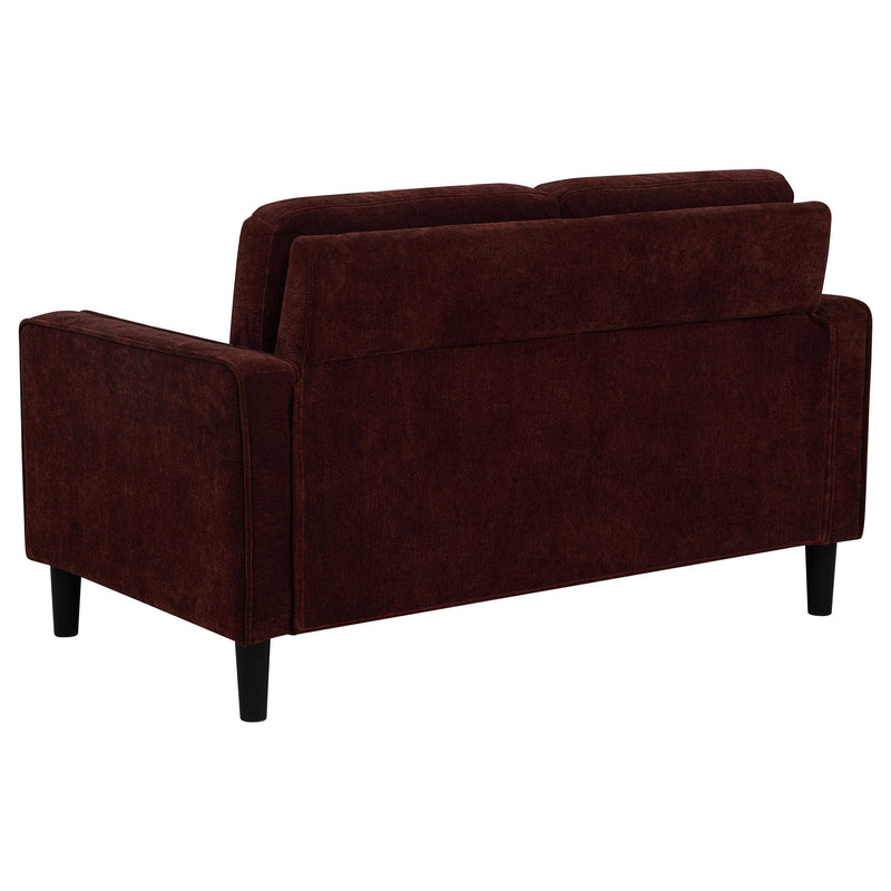 Ruth 3-piece Fabric Upholstered Track Arm Sofa Rust Red - 511211-S3