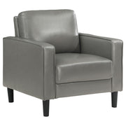 Ruth 3-piece Upholstered Track Arm Sofa Set Grey - 508365-S3