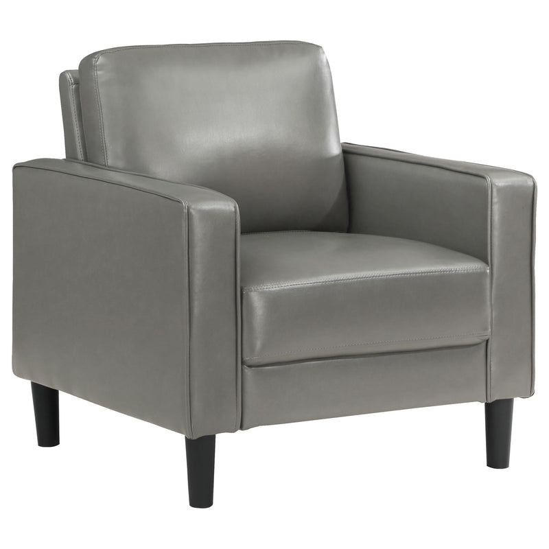Ruth 3-piece Upholstered Track Arm Sofa Set Grey - 508365-S3