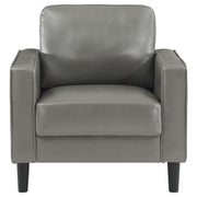 Ruth 3-piece Upholstered Track Arm Sofa Set Grey - 508365-S3