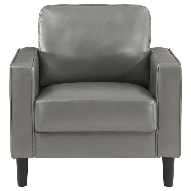 Ruth 3-piece Upholstered Track Arm Sofa Set Grey - 508365-S3