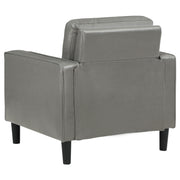 Ruth 3-piece Upholstered Track Arm Sofa Set Grey - 508365-S3