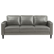 Ruth 3-piece Upholstered Track Arm Sofa Set Grey - 508365-S3