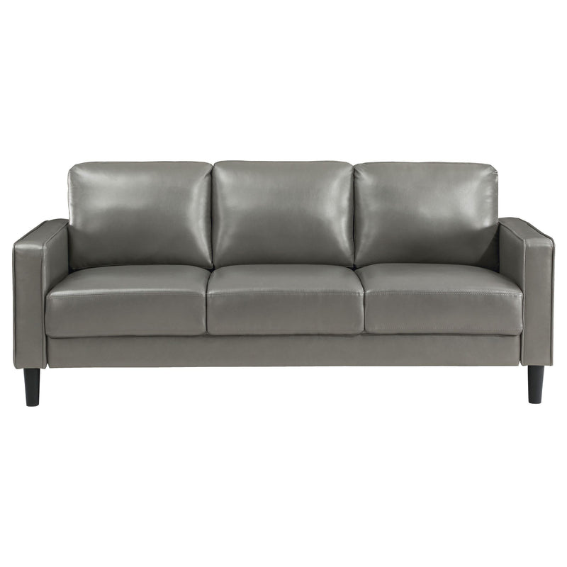 Ruth 3-piece Upholstered Track Arm Sofa Set Grey - 508365-S3