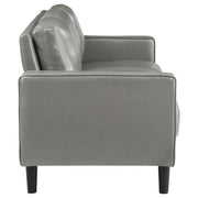 Ruth 3-piece Upholstered Track Arm Sofa Set Grey - 508365-S3