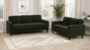 Ruth Fabric Upholstered Track Arm Loveseat Matcha Green - 511215