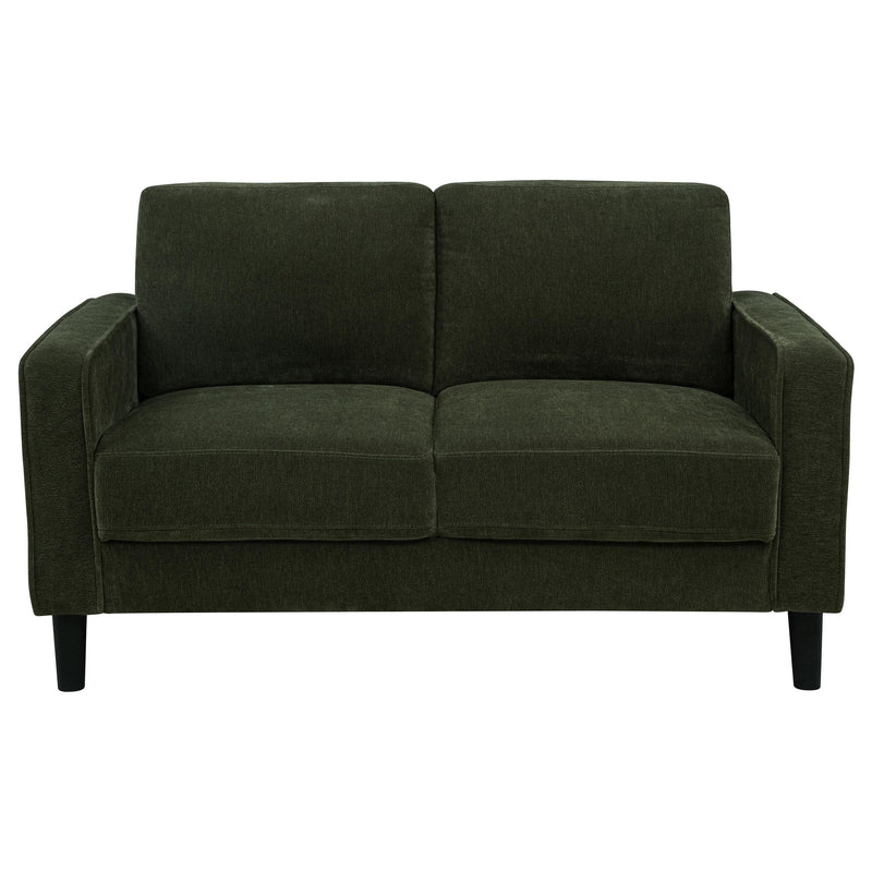 Ruth Fabric Upholstered Track Arm Loveseat Matcha Green - 511215