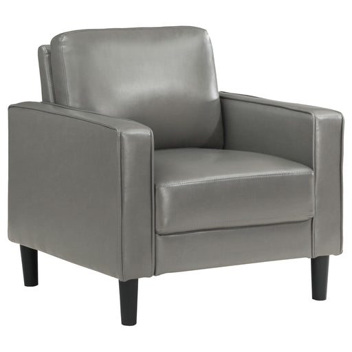 Ruth Upholstered Track Arm Accent Chair Grey - 508367