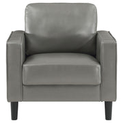 Ruth Upholstered Track Arm Accent Chair Grey - 508367