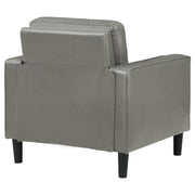 Ruth Upholstered Track Arm Accent Chair Grey - 508367