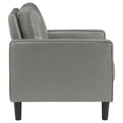 Ruth Upholstered Track Arm Accent Chair Grey - 508367