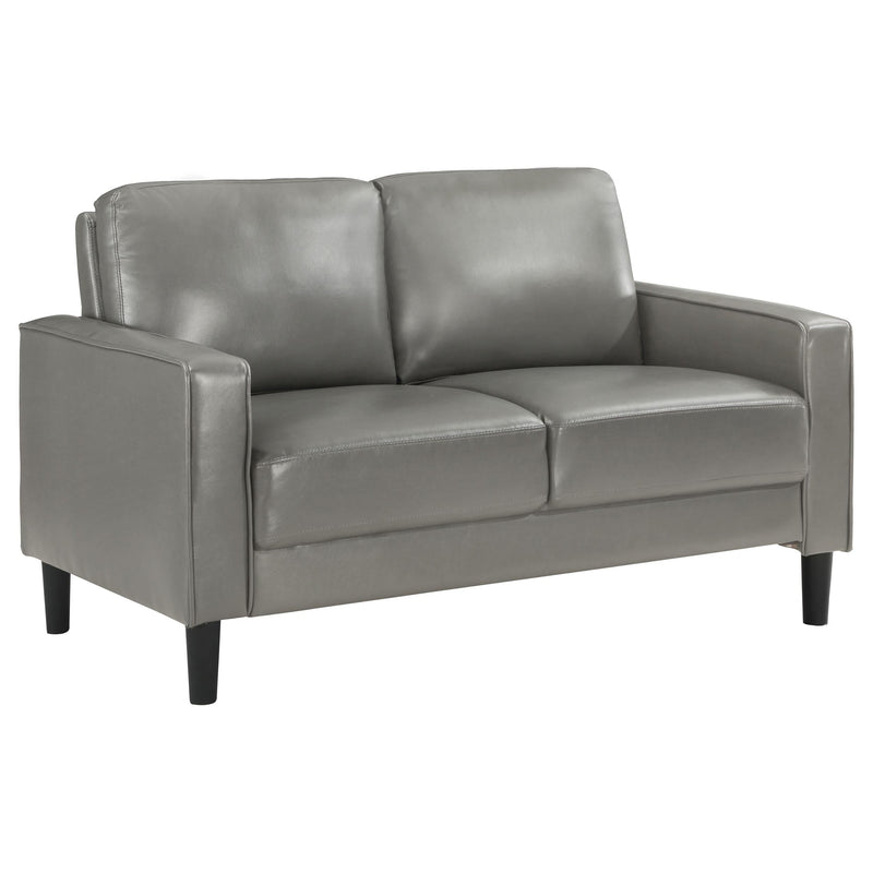 Ruth Upholstered Track Arm Loveseat Grey - 508366