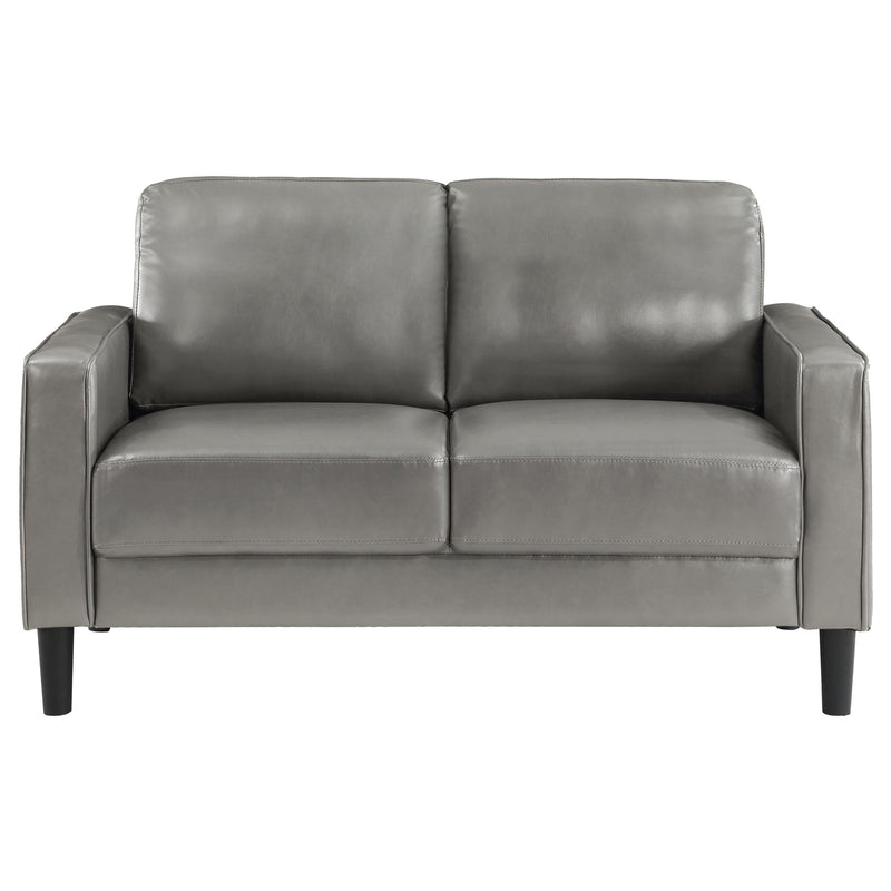 Ruth Upholstered Track Arm Loveseat Grey - 508366