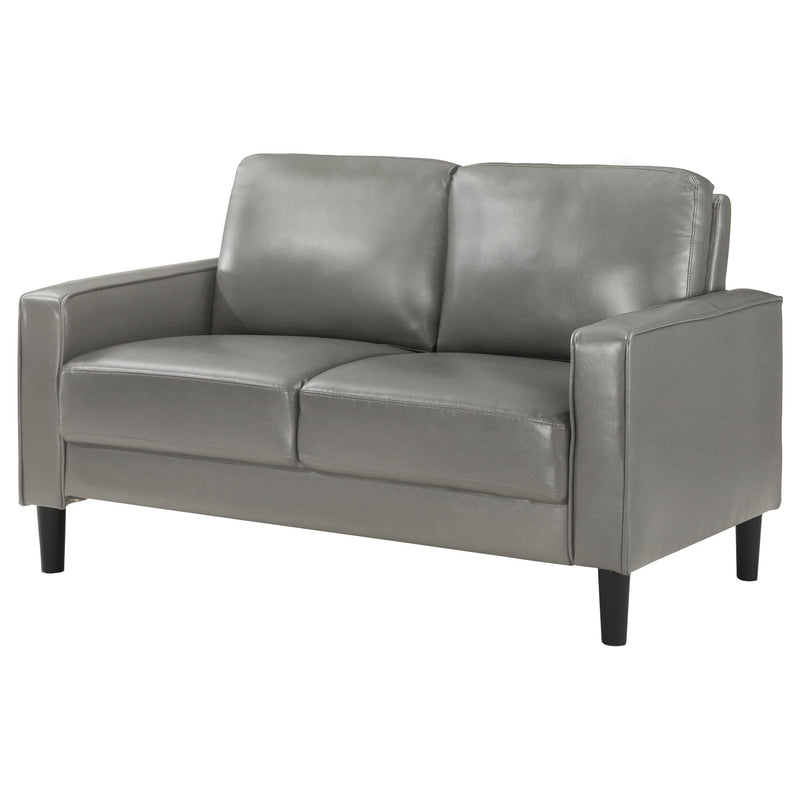 Ruth Upholstered Track Arm Loveseat Grey - 508366