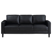 Ruth Upholstered Track Arm Sofa Black - 508361