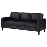 Ruth Upholstered Track Arm Sofa Black - 508361