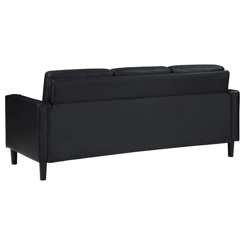 Ruth Upholstered Track Arm Sofa Black - 508361