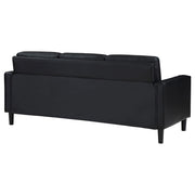 Ruth Upholstered Track Arm Sofa Black - 508361