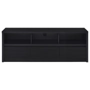 Rutland 59-inch 3-drawer TV Stand Media Console Black - 705802