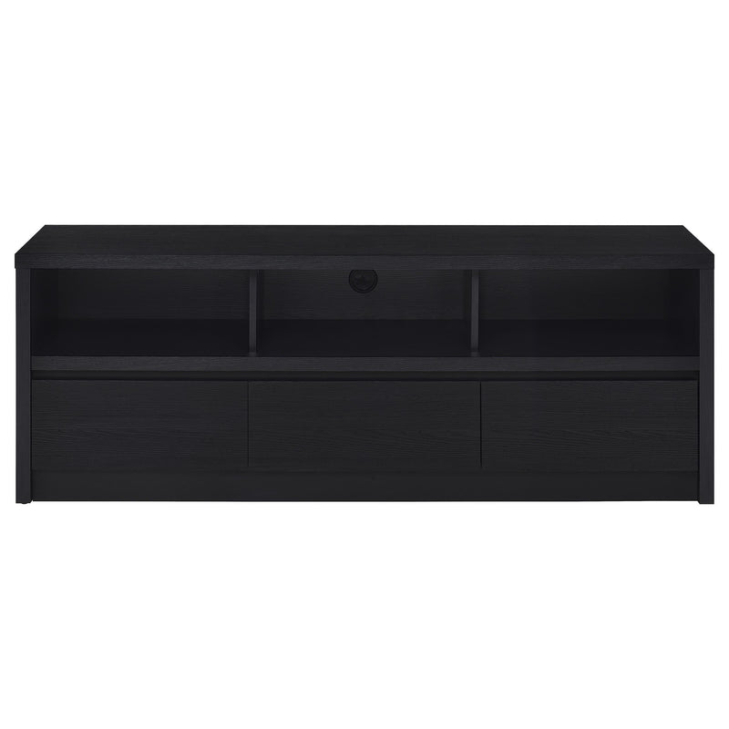 Rutland 59-inch 3-drawer TV Stand Media Console Black - 705802