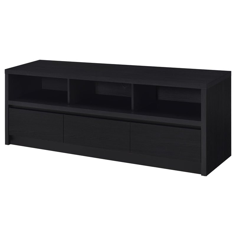 Rutland 59-inch 3-drawer TV Stand Media Console Black - 705802