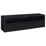 Rutland 78-inch 3-drawer TV Stand Media Console Black - 705803
