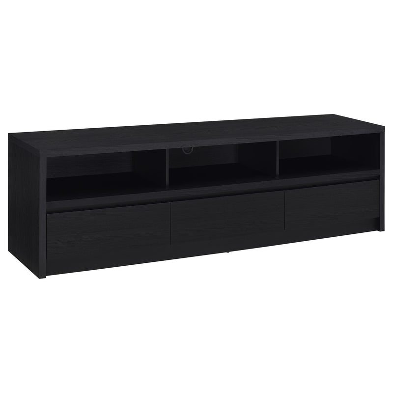 Rutland 78-inch 3-drawer TV Stand Media Console Black - 705803
