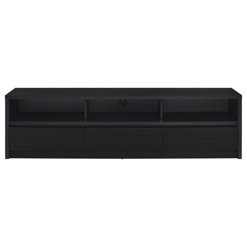 Rutland 78-inch 3-drawer TV Stand Media Console Black - 705803