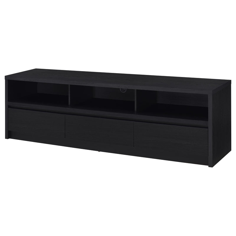 Rutland 78-inch 3-drawer TV Stand Media Console Black - 705803