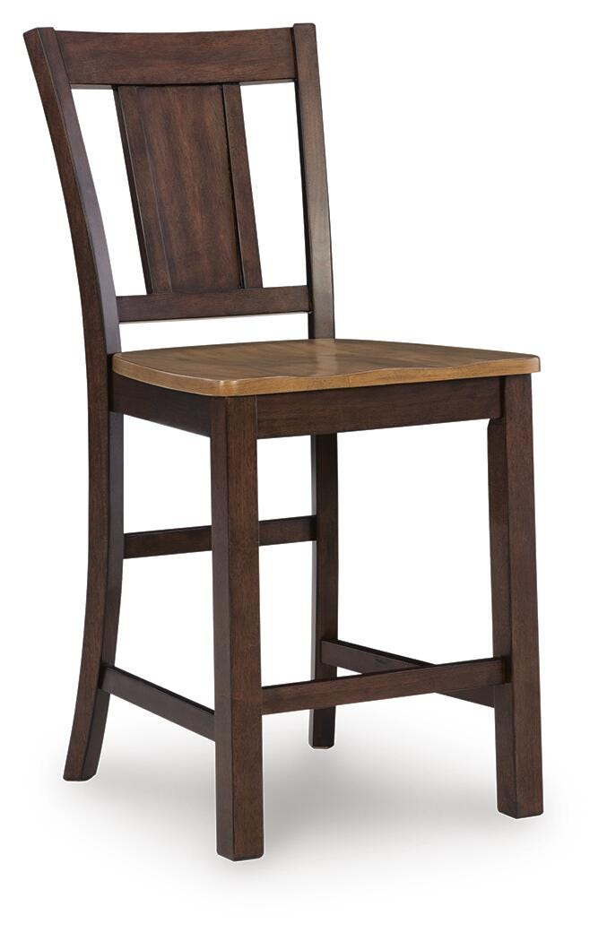 Rylandeen Light Brown/Dark Brown Counter Height Barstool (Set of 2) - PCD651-124X2