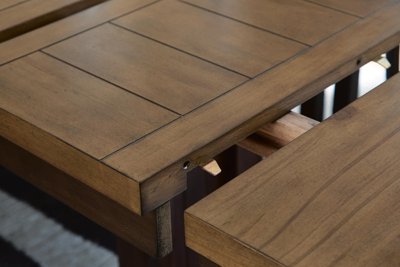 Rylandeen Light Brown/Dark Brown Counter Height Dining Extension Table - PCD651-32
