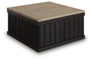 Rylandyn Black/Light Brown Lift-Top Coffee Table - T721-00