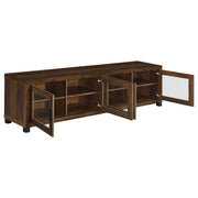 Sachin 3-piece 79-inch TV Entertainment Center Dark Pine - 736293-SET