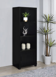 Sachin 3-shelf Engineered Wood Media Tower Black - 707756