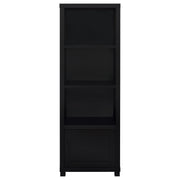 Sachin 3-shelf Engineered Wood Media Tower Black - 707756