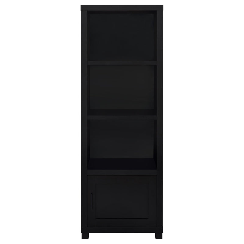 Sachin 3-shelf Engineered Wood Media Tower Black - 707756