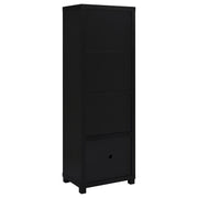 Sachin 3-shelf Engineered Wood Media Tower Black - 707756