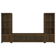 Sachin 3-shelf Engineered Wood Media Tower Dark Pine - 707736