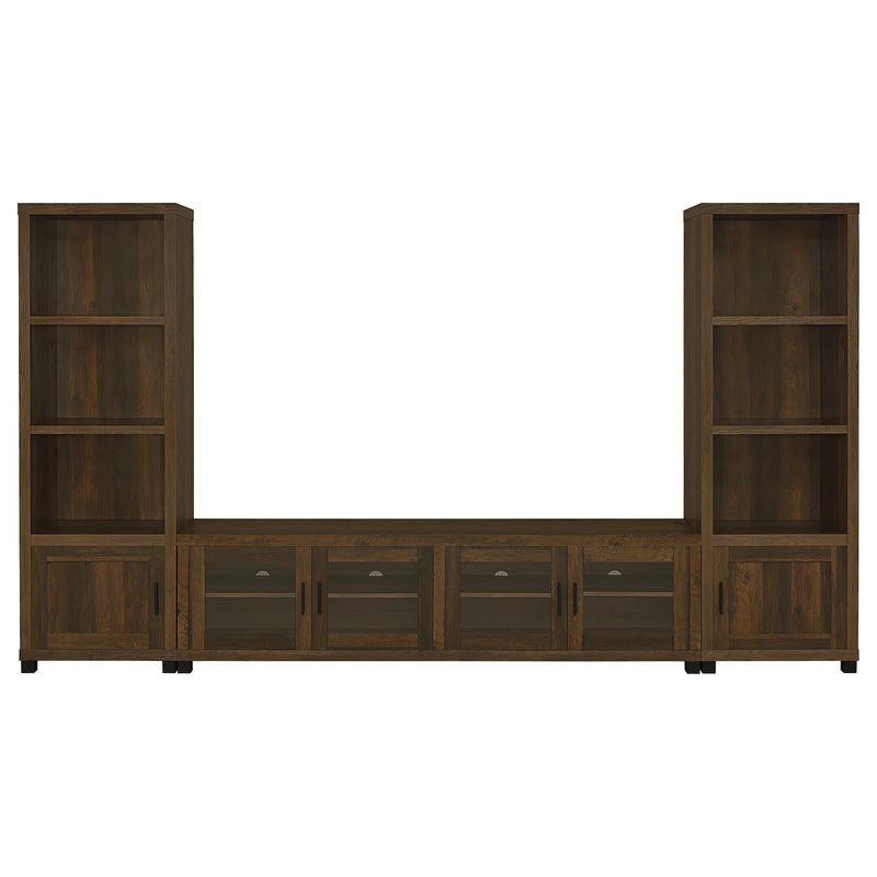 Sachin 3-shelf Engineered Wood Media Tower Dark Pine - 707736