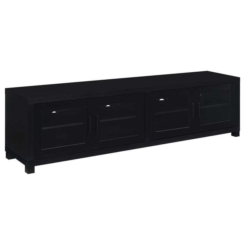 Sachin 4-door Engineered Wood 79-inch TV Stand Black - 736303