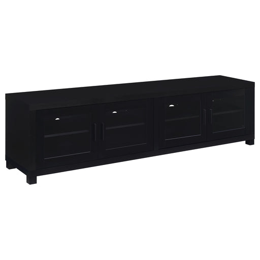 Sachin 4-door Engineered Wood 79-inch TV Stand Black - 736303