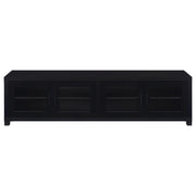 Sachin 4-door Engineered Wood 79-inch TV Stand Black - 736303