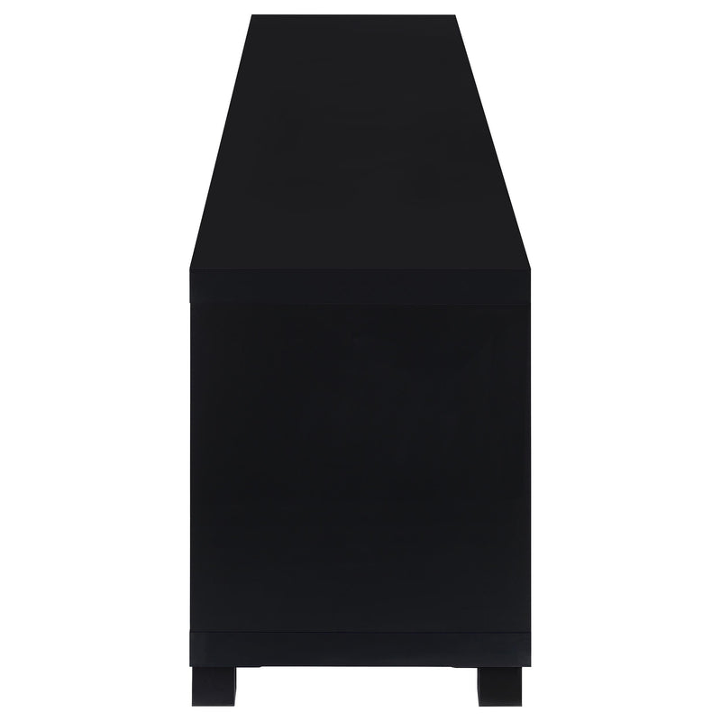 Sachin 4-door Engineered Wood 79-inch TV Stand Black - 736303