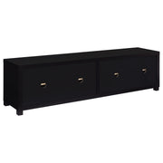Sachin 4-door Engineered Wood 79-inch TV Stand Black - 736303