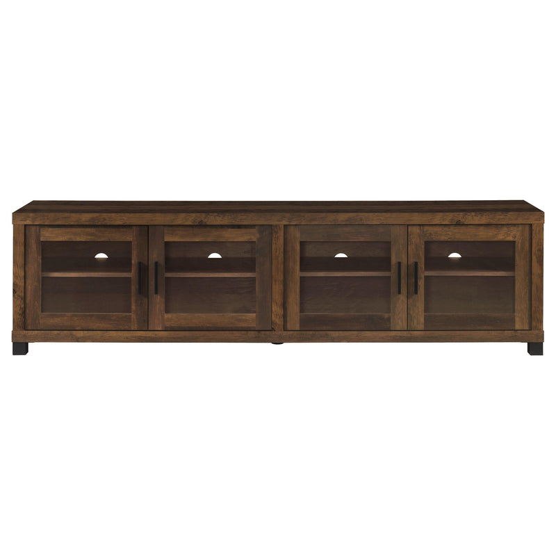 Sachin 4-door Engineered Wood 79-inch TV Stand Dark Pine - 736293